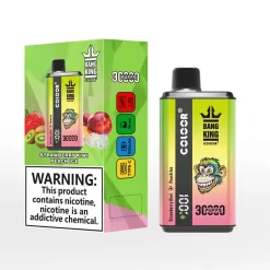 Bang King 30000 Puffs Disposable Vape Wholesale Strawberry Kiwi & Peach Ice