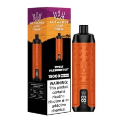 AL Fakher Crown Bar 15000 Pro Max Disposable Vape Wholesale 15K Puffs Sweet Passionfruit